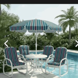 210 Miami Garden Set with Umbrella